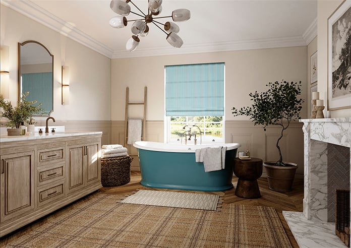 The British Stripe Co. Catherine, Notting Hill No.4 - Roman Blind - Image 6